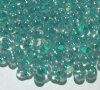 25 grams of 3x7mm Teal Lined Crystal Lustre Farfalle Seed Beads